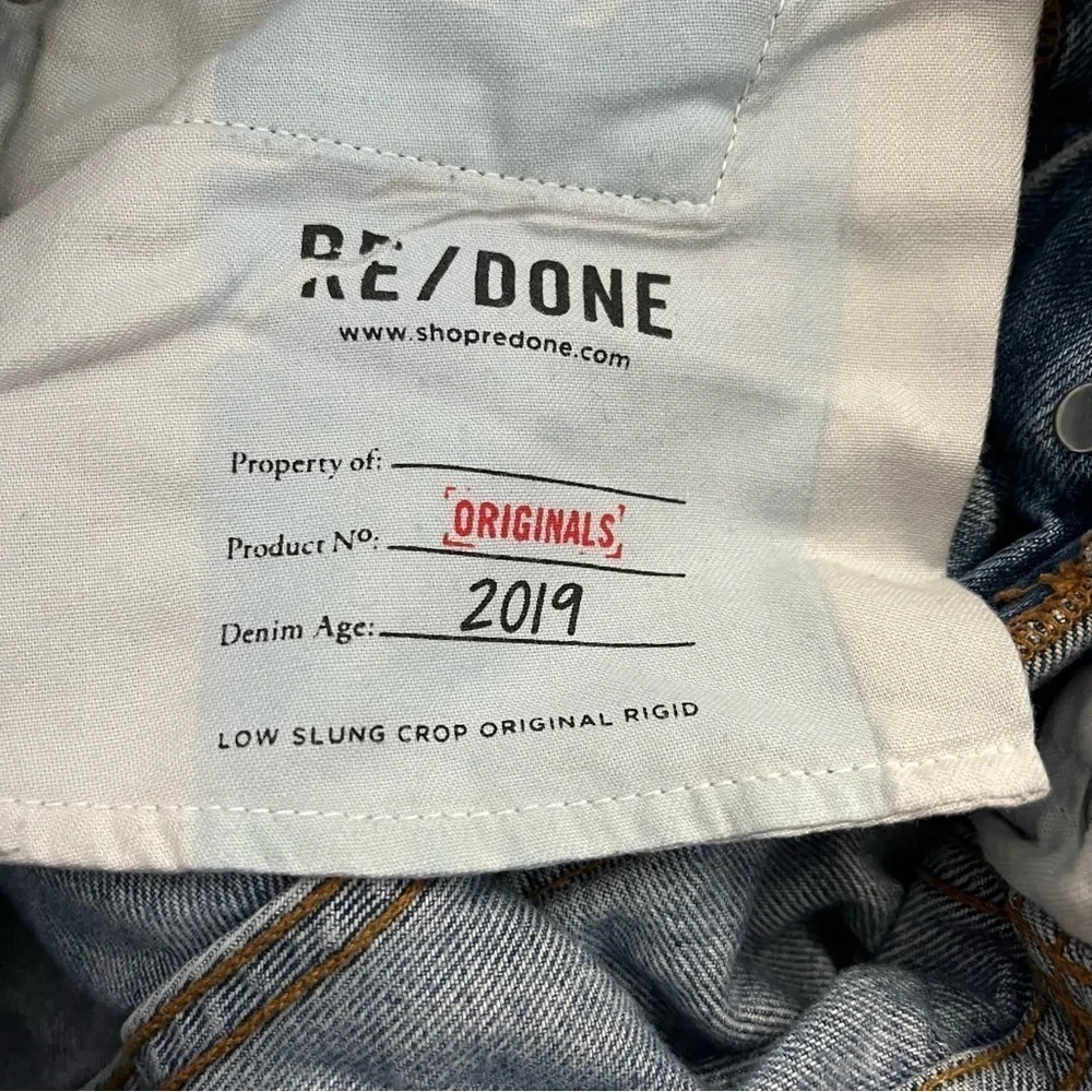RE/DONE x‎ REVOLVE Low Slung Crop Jeans
